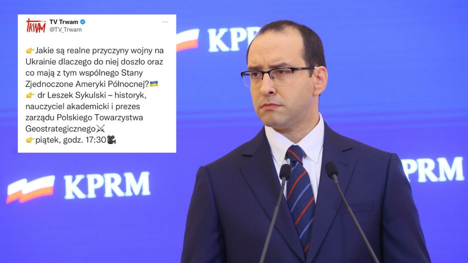 Stanisław Żaryn skomentował wpis Tv Twrwam na Twitterze