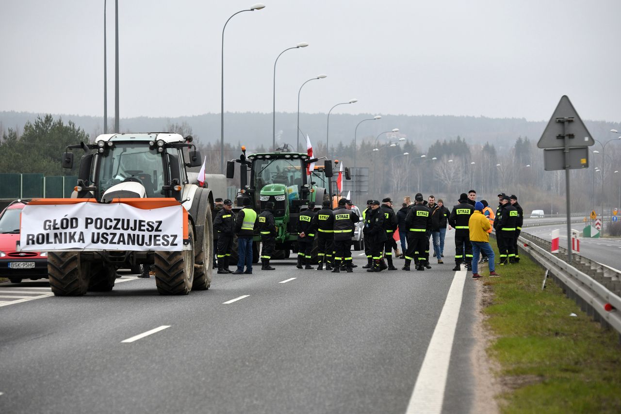 Podczas protestu rolników doszło do potrącenia dwóch osób (zdjęcie ilustracyjne)