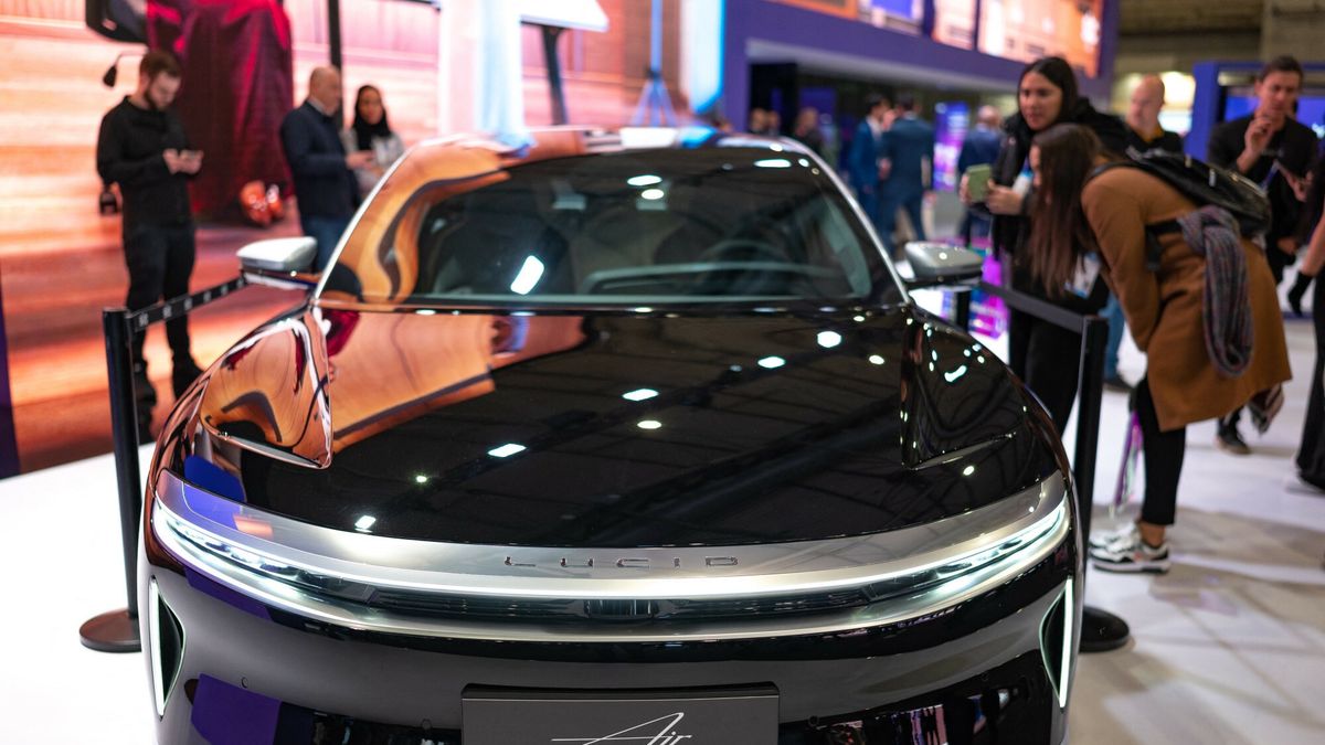 Lucid Air na targach mobilych World Congress w Barcelonie