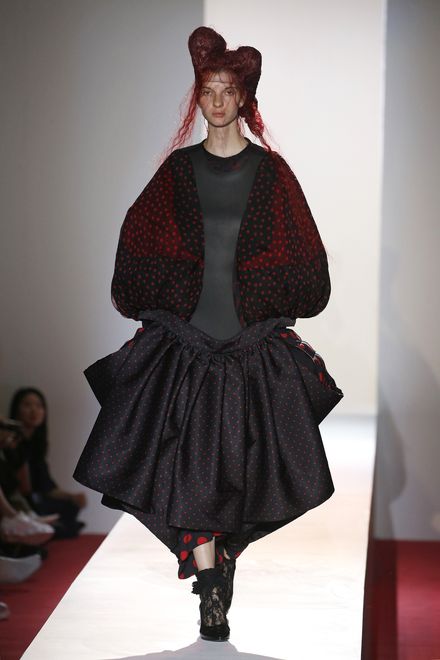 PARIS, FRANCE – SEPTEMBER 28: A model walks the runway during the Comme des Garcons Womenswear Spring/Summer 2020 show as part of Paris Fashion Week on September 28, 2019 in Paris, France. (Photo by Estrop/Getty Images)