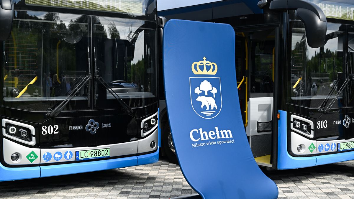 Prezentacja pierwszych autobusów wodorowych w Chełmie w 2025 r. 