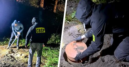 Odkryli specjalne skrytki w lesie. Służby potrzebowały aż dwóch dni