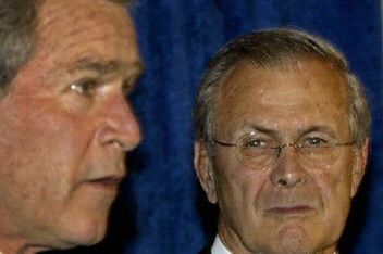 Arabowie oburzeni, że Bush chwali Rumsfelda