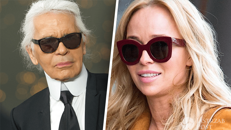 Joanna Przetakiewicz i Karl Lagerfeld