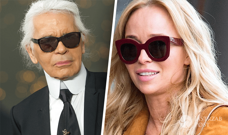 Joanna Przetakiewicz i Karl Lagerfeld