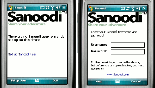 Sanoodi - biegacz z telefonem.