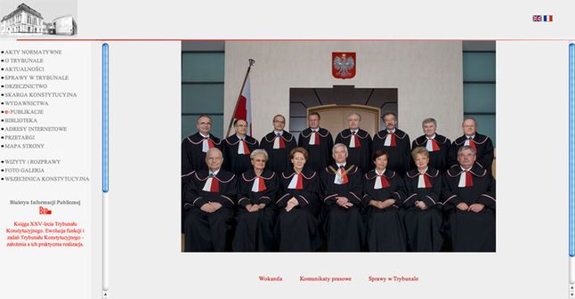 Trybunał Konstytucyjny (Fot. www.trybunal.gov.pl)