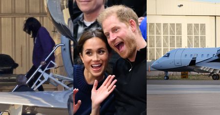 Meghan Markle już wróciła do domu z Kanady. Ekologiczna żona Harry'ego była JEDYNYM pasażerem prywatnego odrzutowca