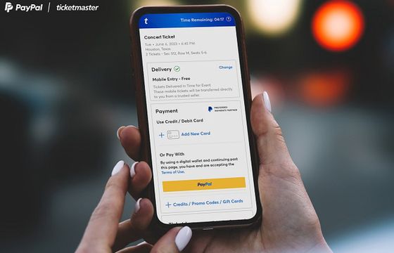 PayPal staje się preferowanym partnerem płatności Ticketmaster
