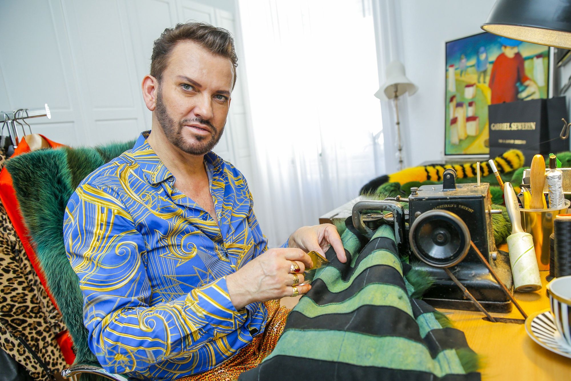 Gabriel Seweryn w swojej pracowni