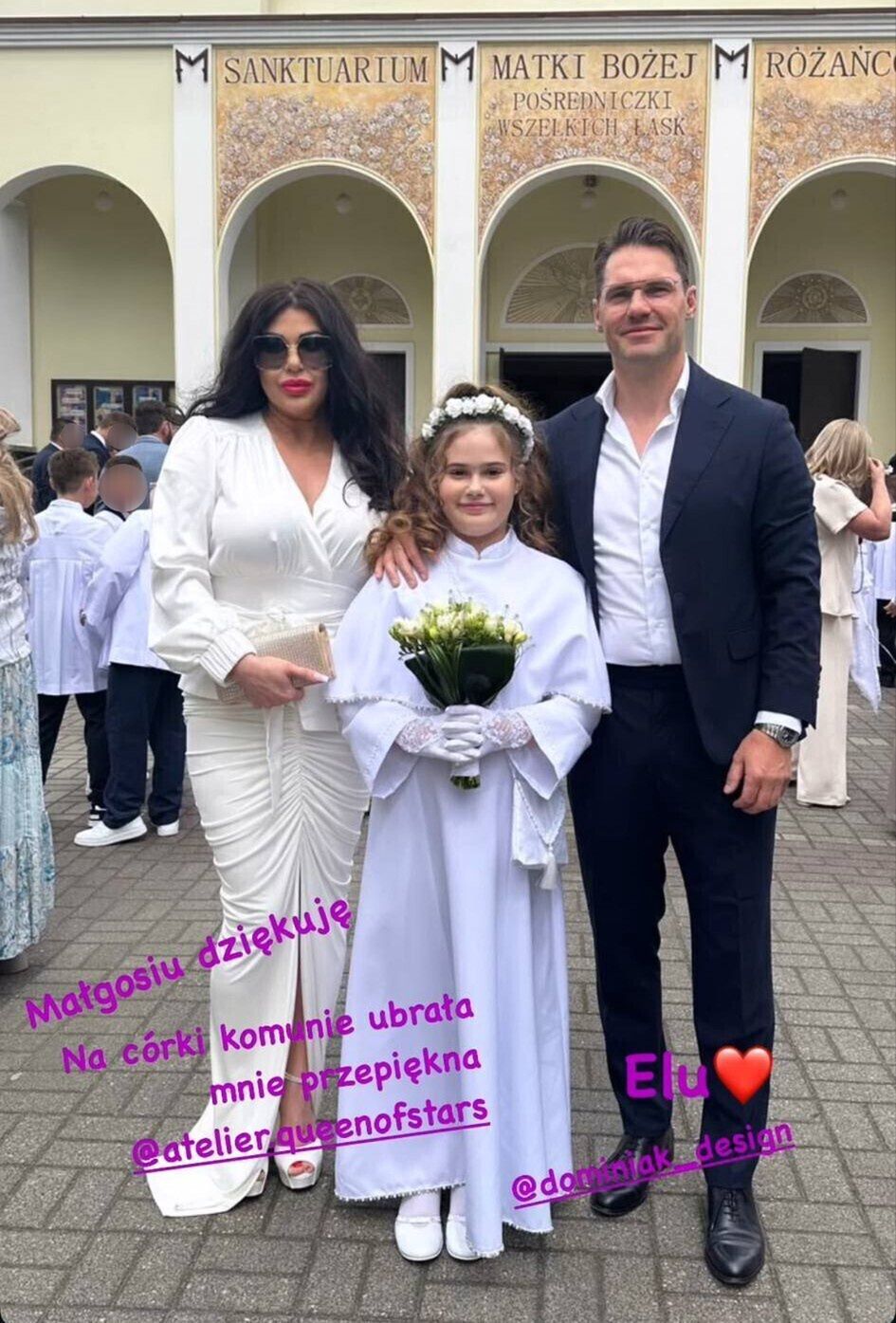 Iwona Węgrowska pochwaliła się stylizacją na komunię córki