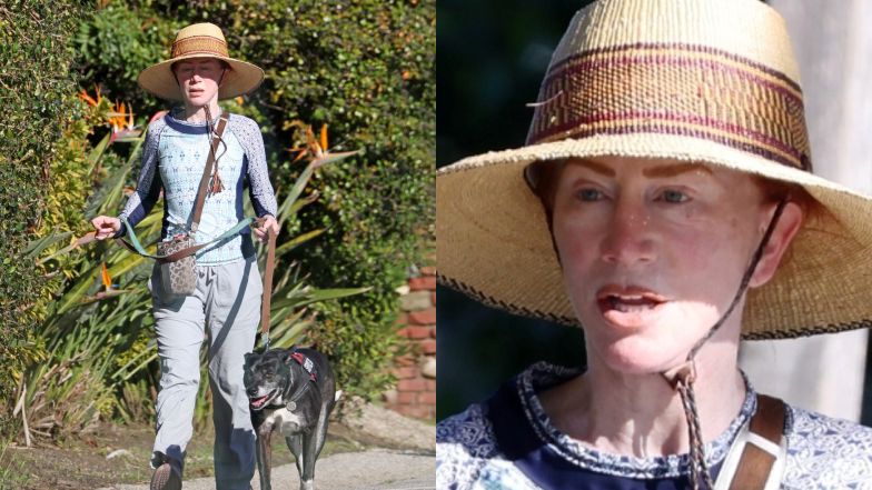 Kathy Griffin na spacerze z psem