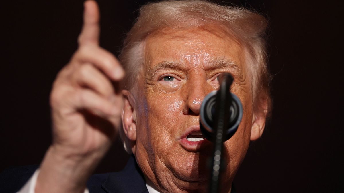 MOUNT POCONO, PENNSYLVANIA - DECEMBER 09: U.S. President Donald Trump delivers remarks during an event at Mount Airy Casino Resort on December 9, 2025 in Mount Pocono, Pennsylvania. Trump discussed his economic agenda and its efforts to lower the cost of living.  (Photo by Alex Wong/Getty Images)