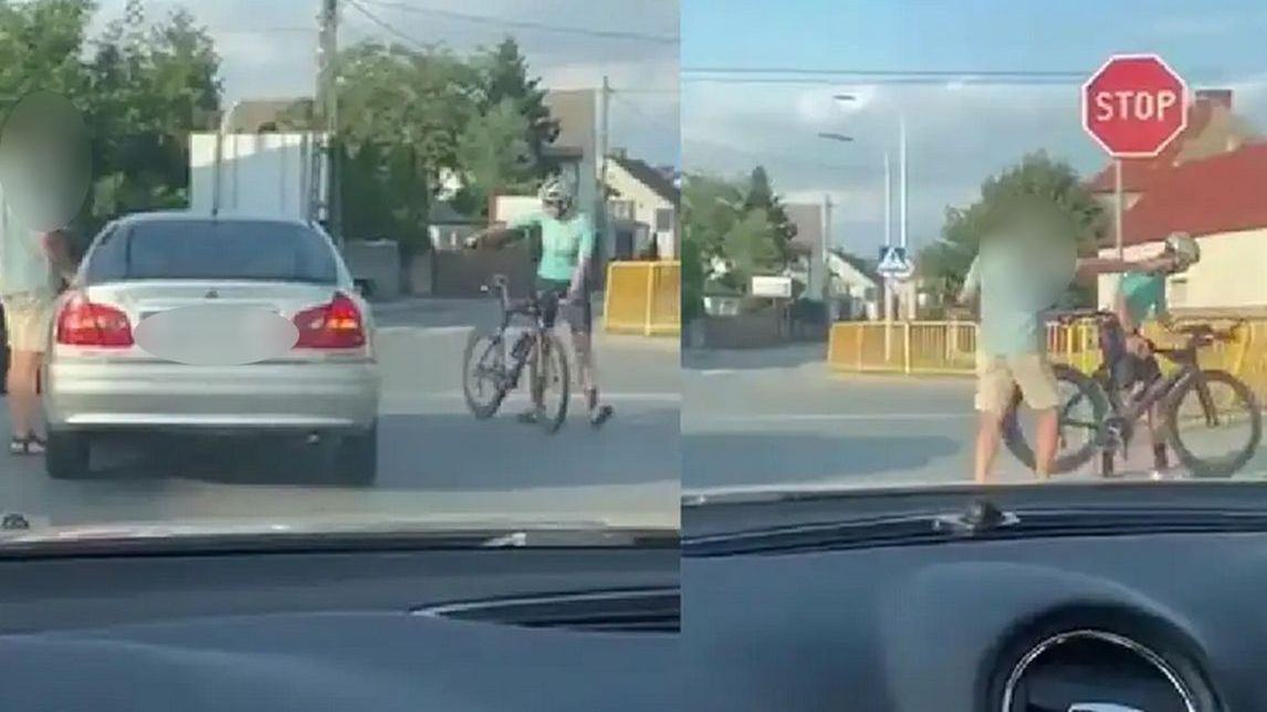 Kierowca osobówki zaatakował gazem rowerzystkę. To go zdenerwowało