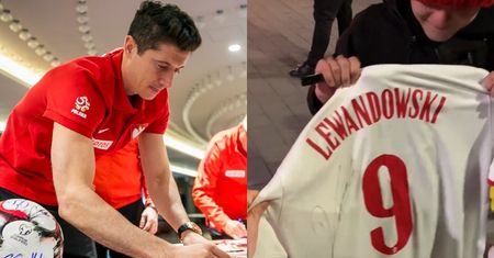Wzruszające nagranie ze spotkania z Robertem Lewandowskim. Młody kibic zalał się łzami po geście piłkarza
