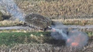 Ukraińcy wysłali na Rosjan "pancernego jeżozwierza". Kiedyś był Abramsem