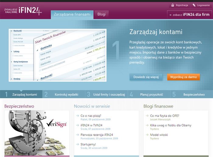 iFIN24.pl - nowa aplikacja do zarządzania finansami