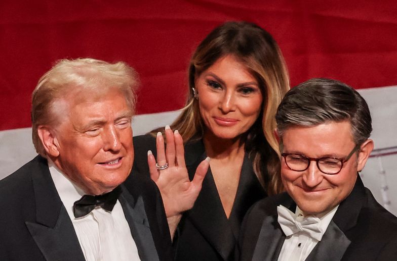 Melania Trump towarzyszy Donaldowi na uroczystej kolacji