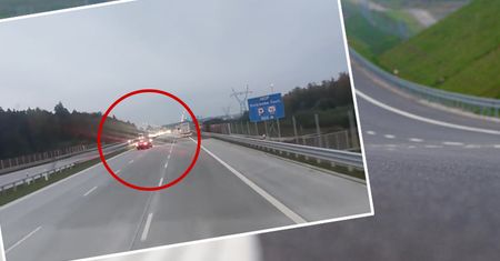 Wyprzedził i się zdziwił. Przed sobą zobaczył światła