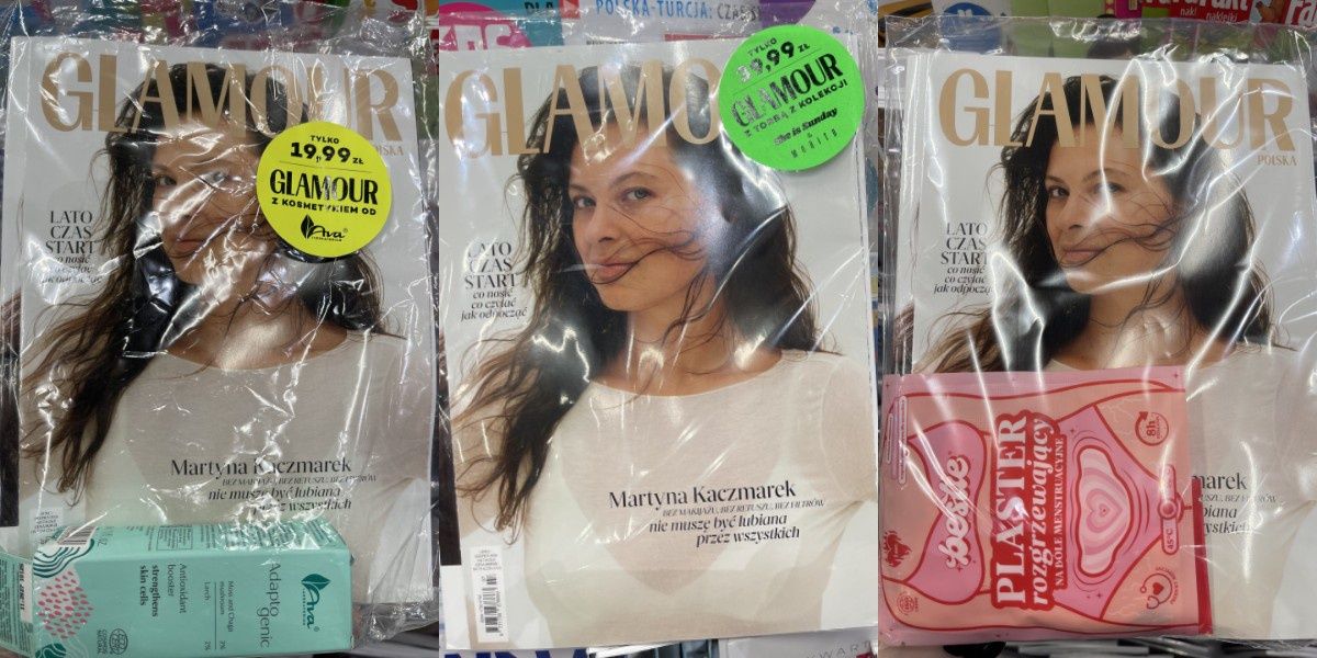 "Glamour" z trzema dodatkami