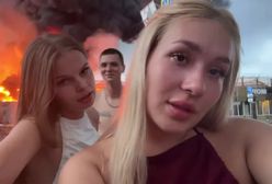 Pozowali na tle płonącego magazynu w Soczi. Rosjanie zatrzymani