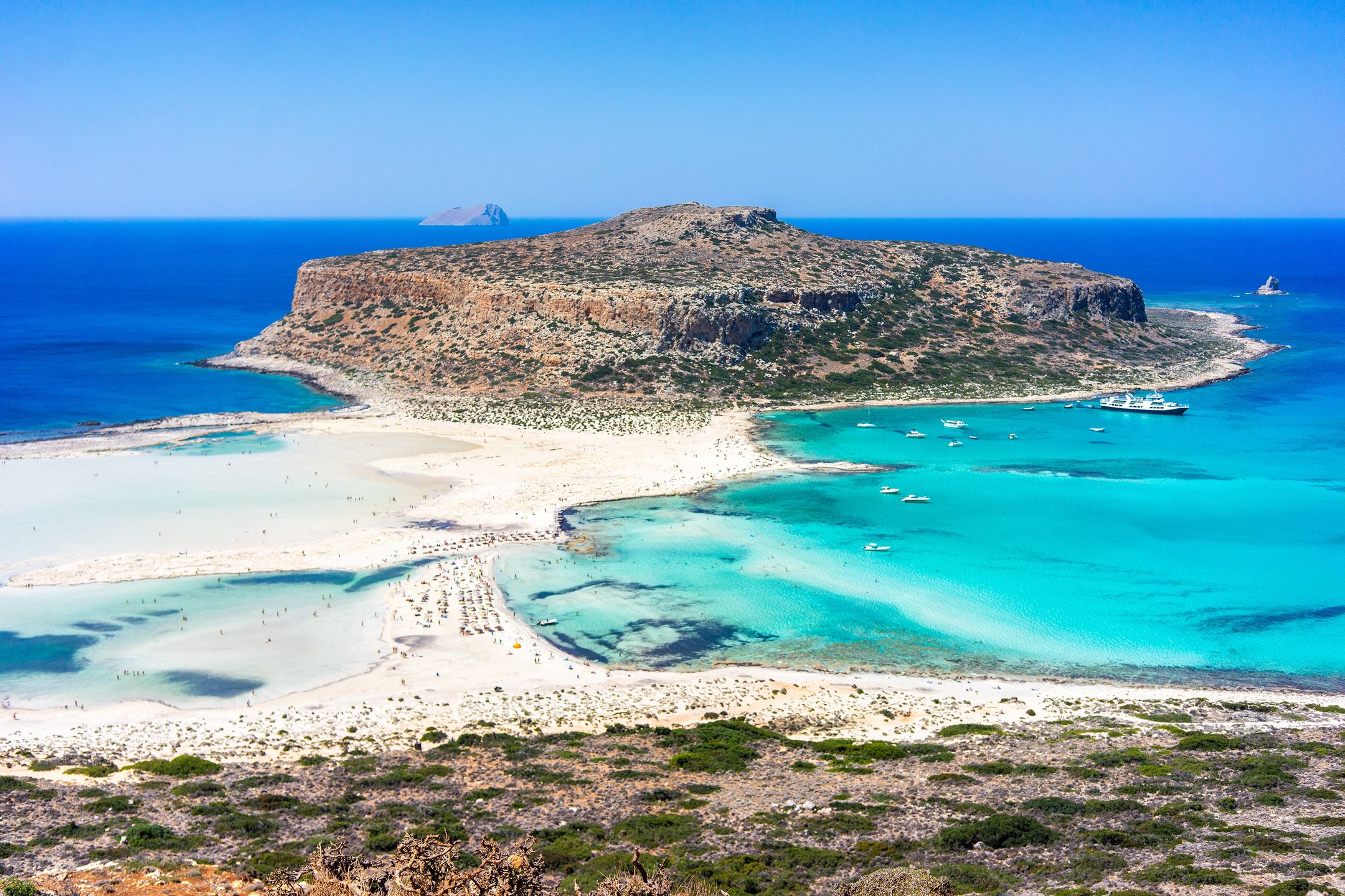 Laguna Balos zachwyca kolorem wody