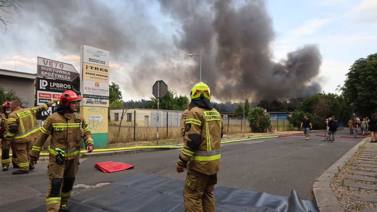 Pożar w Kędzierzynie-Koźlu