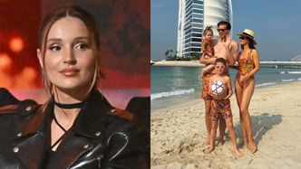 Szczęśni pozdrawiają z Dubaju w dopasowanych plażowych stylówkach: "WDZIĘCZNOŚĆ". Słodko? (FOTO)