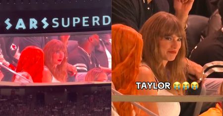 Taylor Swift została WYBUCZANA podczas Super Bowl. Jej reakcję uchwycono na nagraniu. Odczytano z ruchu warg, co powiedziała