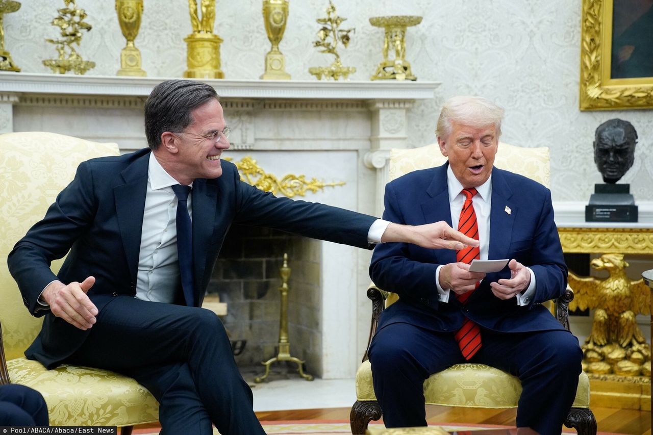 Mark Rutte i Donald Trump