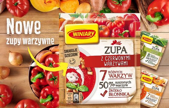 Winiary promują nowość w ofercie - zupy warzywne (wideo)