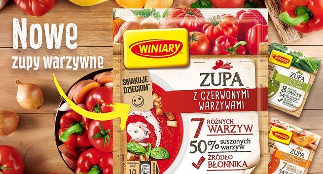 Winiary promują nowość w ofercie - zupy warzywne (wideo)
