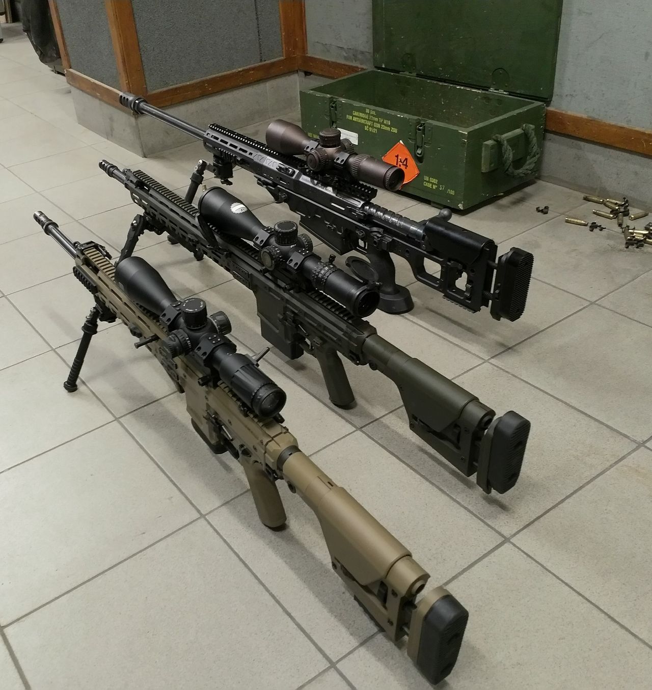 Karabiny: MWS-25, MWS-38 oraz SR-50M.