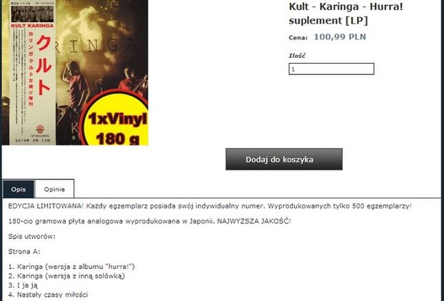 Winyle trzymają się mocno - mimo że kosztują niemało