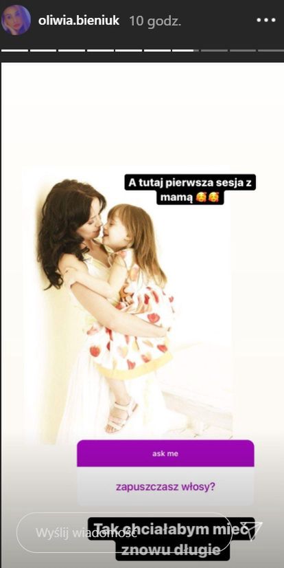 Anna Przybylska z córką Oliwią