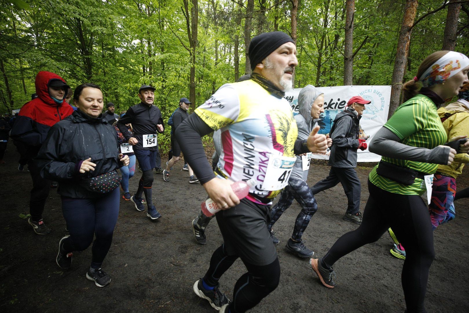 18.05.2025 r. Panewnicki Bieg Dzika w zimną, deszczową majową niedzielę.