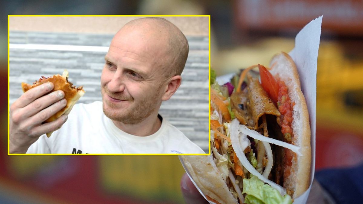 Mieszkaniec Manchesteru pobił swój rekord w jedzeniu kebabów.
