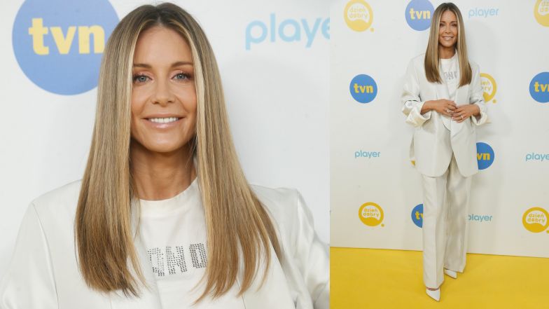 Małgorzata Rozenek na spotkaniu prasowym z prowadzącymi "Dzień Dobry TVN"