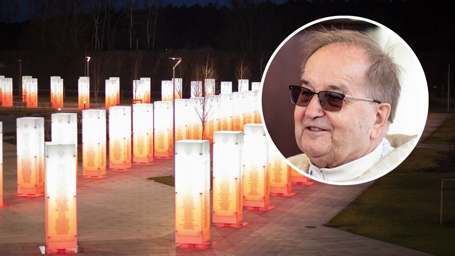 Nocna iluminacja o. Rydzyka. "Park wygląda przepięknie"  