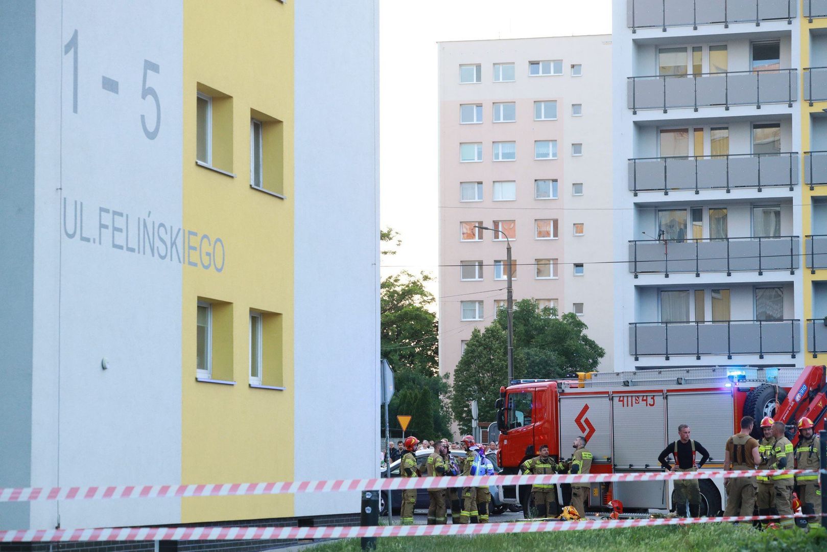Wybuch gazu na ul. Felińskiego w Bytomiu