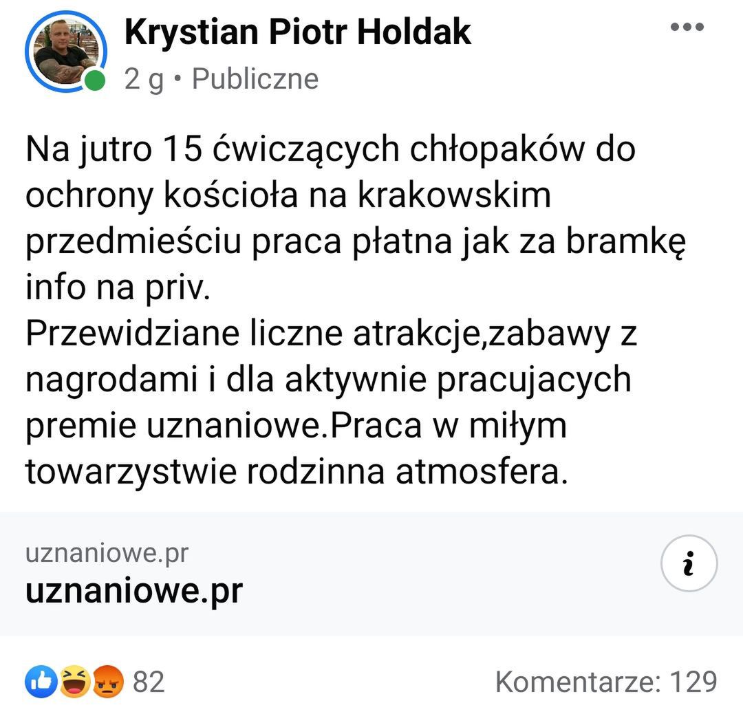Krystian Hołdak angażuje się w protesty po orzeczeniu TK
