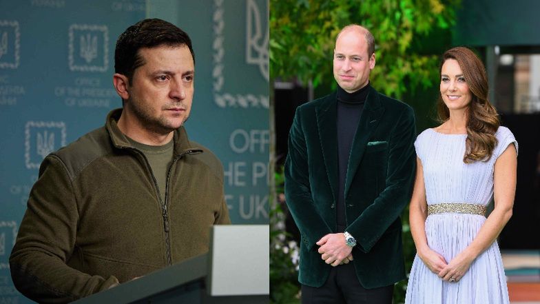 Wołodymyr Zelenski odpowiada Kate i Williamowi