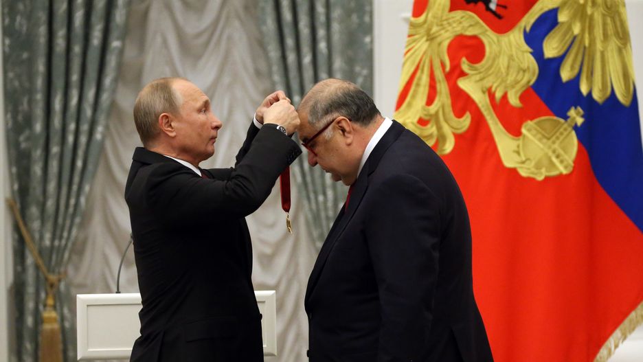 Władimir Putin i Aliszer Usmanow