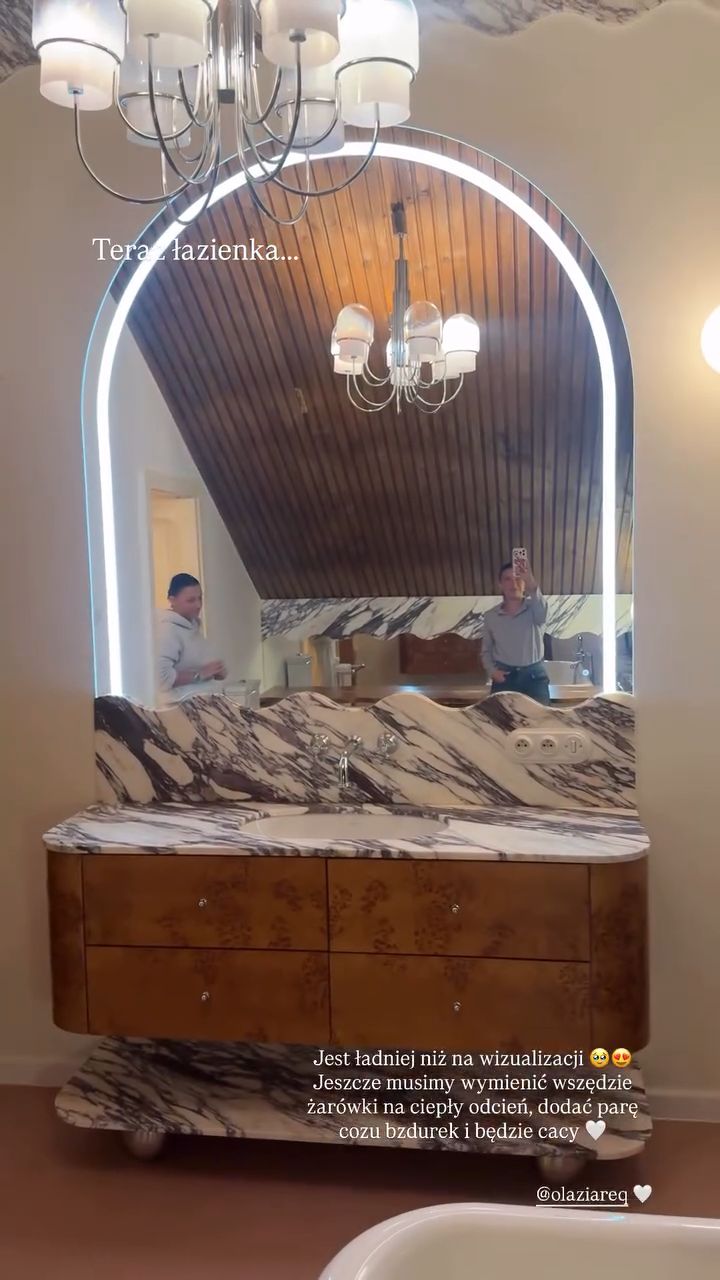 Łazienka w leśnym domu Julii Wieniawy