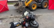 Wszewilki: Motocyklista ciężko ranny po zderzeniu z koparką. Świadkowie odjechali z miejsca wypadku