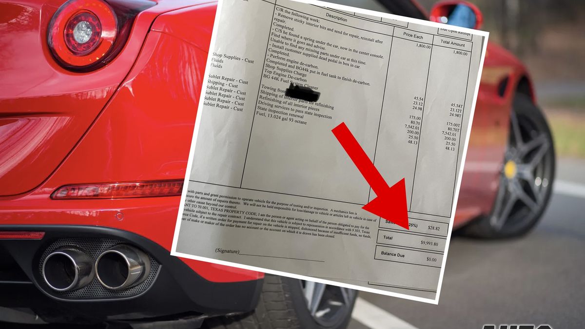 Serwis ferrari nie jest tani