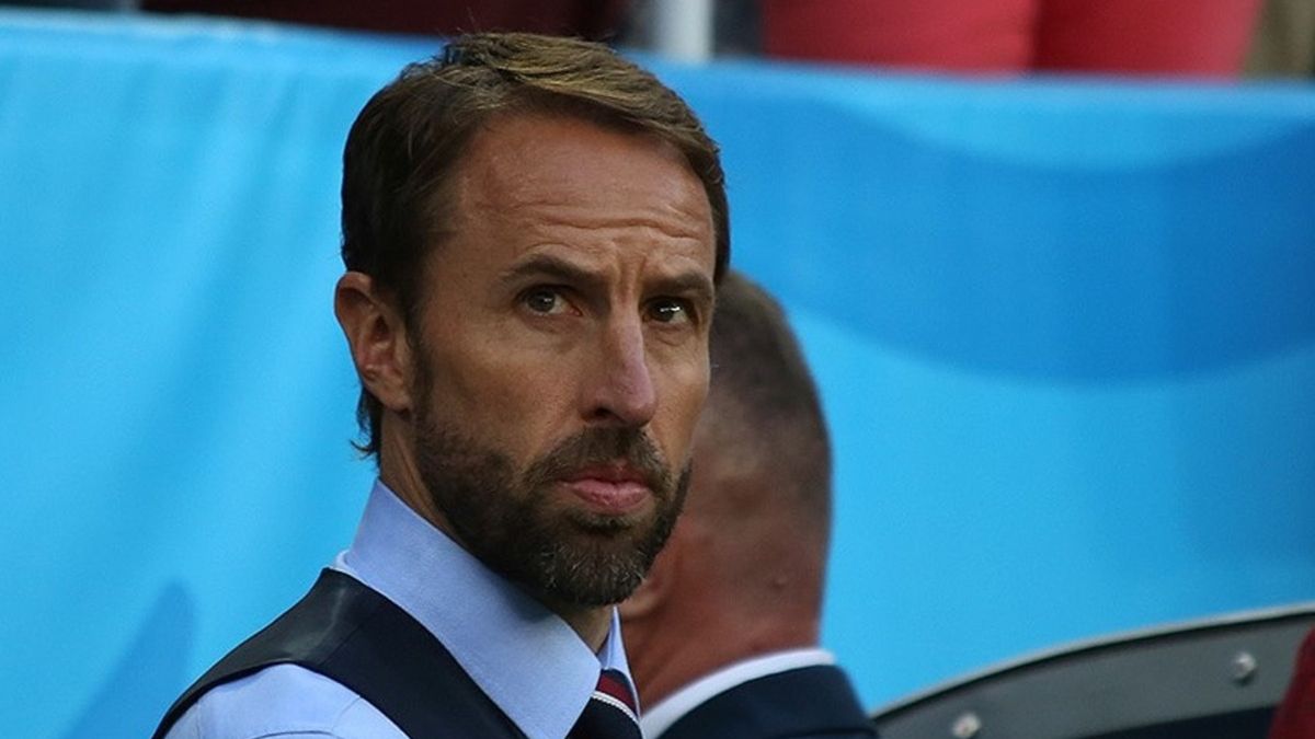Gareth Southgate przy ławce reprezentacji Anglii