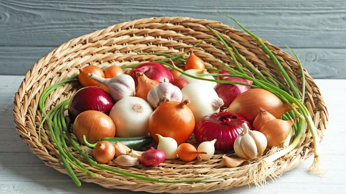 Inulina znajduje się między innymi w cebuli i czosnku.