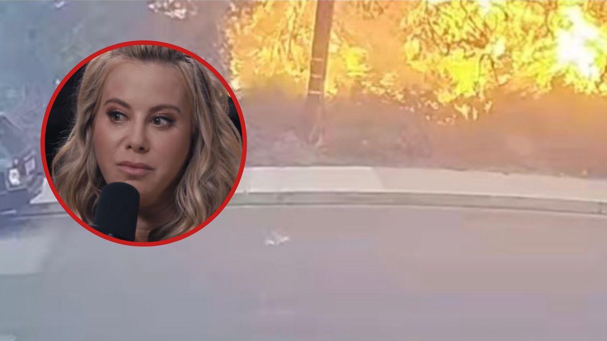 Tara Lipinski pokazała, jak blisko jej domu pojawił się pożar