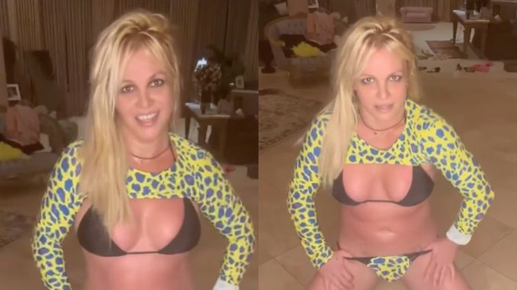 Britney Spears prezentuje taniec brzucha